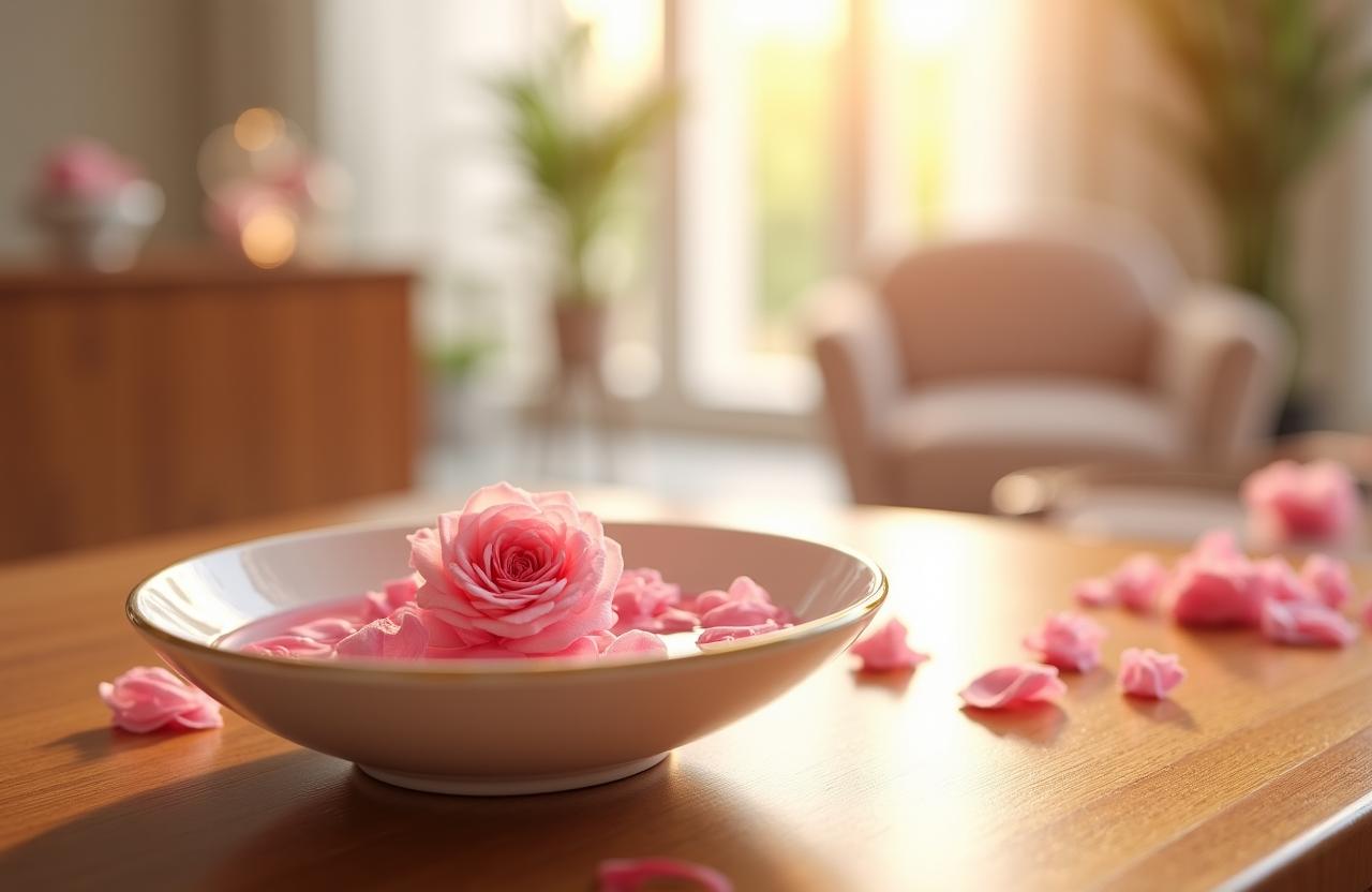 Close up of luxury nail salon interior detailing