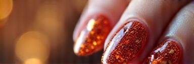 Seasonal nail art sample